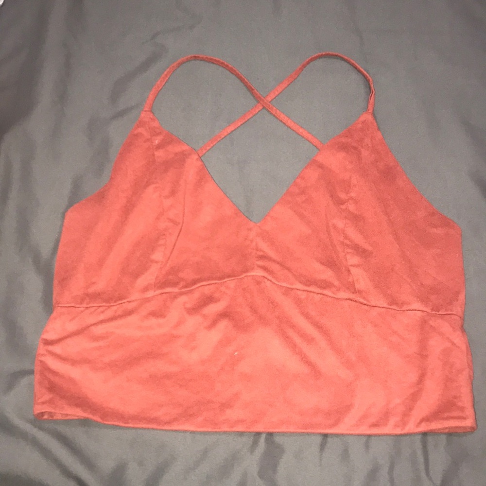 Orange cropped top